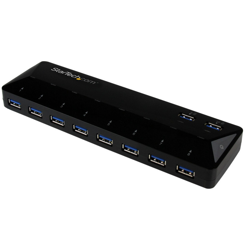 StarTech 10-Port USB 3.0 (5Gbps) Hub w/ 2 x 1.5A Charge & Sync Ports