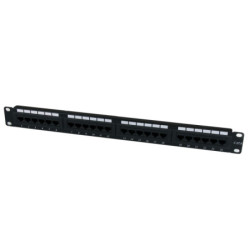 StarTech 1U 24 port Network Patch Panel 110 Rack Mount Patch Panel