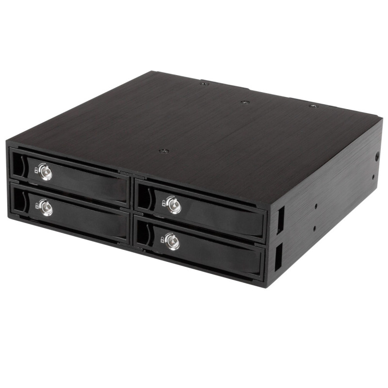 StarTech Install 4 SSDs/HDDs into one 5.25in bay - for 5-15mm drives