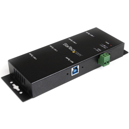 StarTech Mountable 4 Port Rugged Industrial SuperSpeed USB 3.0 Hub