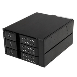 StarTech 3 Bay 3.5in SATA/SAS HDD Trayless Mobile Rack Backplane w/Fan