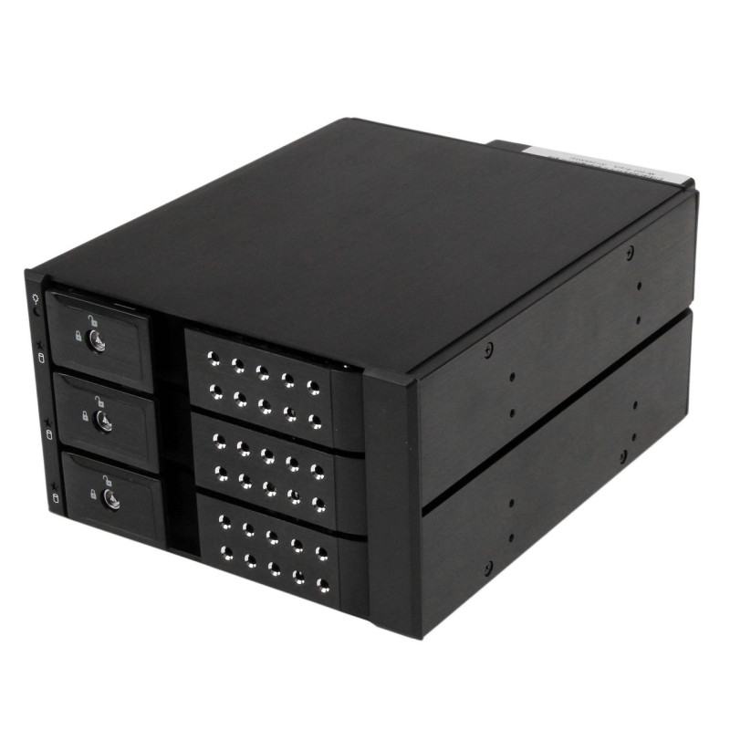 StarTech 3 Bay 3.5in SATA/SAS HDD Trayless Mobile Rack Backplane w/Fan