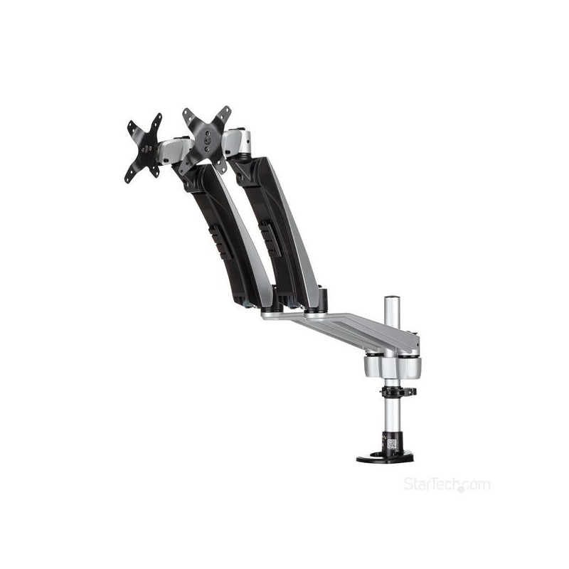 StarTech Desk Mount Dual Monitor Arm, Full Motion, Tool-less Assembly