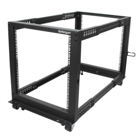 StarTech 12U Server Rack - Open Frame Adjustable Depth 4 Post Rack