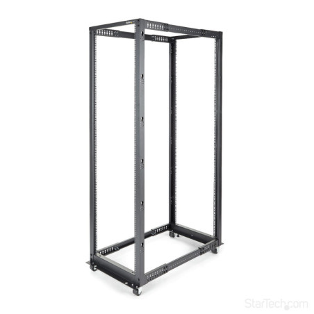 StarTech 42U Server Rack - Open Frame Adjustable Depth 4 Post Rack