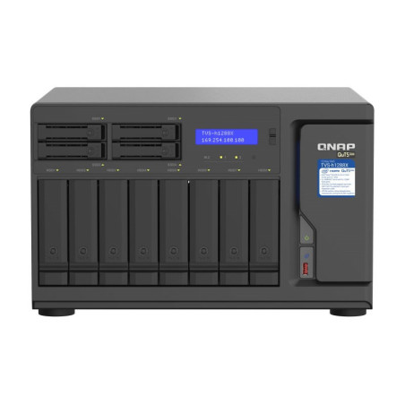 QNAP TVS-h1288X-W1250-16G 12-Bay Diskless NAS Xeon W-1250 6-Core 16GB RAM