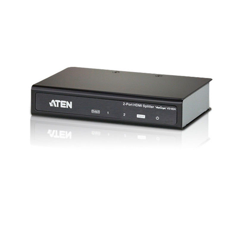 Aten 2 Port 4K HDMI Splitter - supports up to 4096 x 2160 / 3840 x 2160 @ 60Hz (4:2:0) and 4096 x 2160 / 3840 x 2160 @ 30Hz (4:4