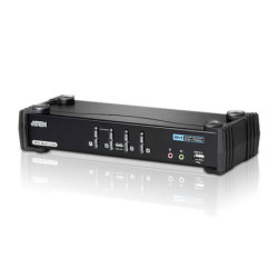 Aten 4 Port USB Dual-Link DVI KVMP Switch with 7.1 Audio and USB 2.0