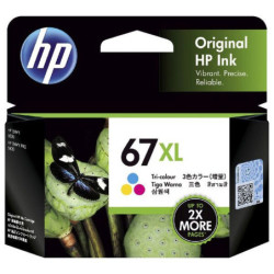 HP 67Xl Tri-Colour Ink Cartridges