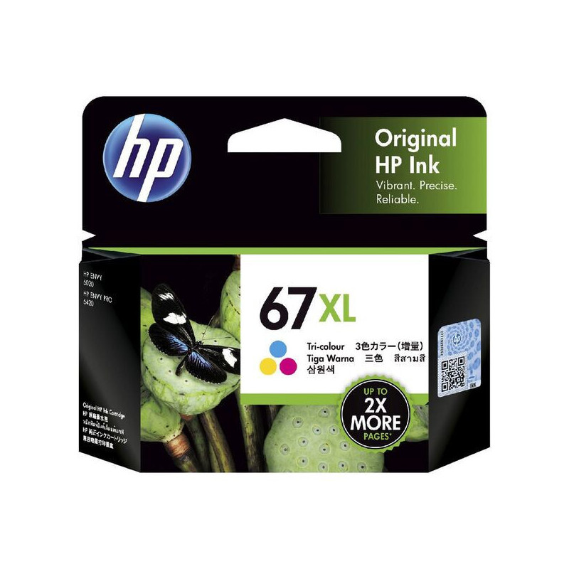 HP 67Xl Tri-Colour Ink Cartridges