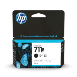 HP 711B 38Ml Matte Black Ink Cartridge - T100 / T120 / T125 / T130 / T520 / T530