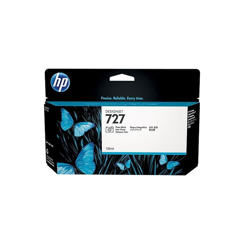 HP 727B 130Ml Photo Black DesignJet Ink - T920 / T930 / T1500 / T1530 / T2500 / T2530
