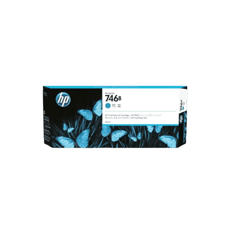 HP 746B 300Ml Cyan DesignJet Ink - Z6 / Z9