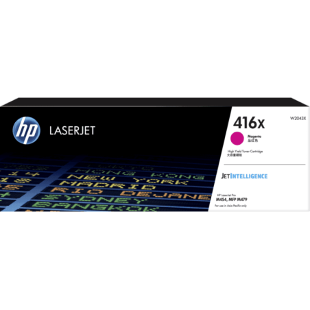 HP 416X Magenta Toner - High Yield - Approx 6K Pages. M454 - M479 - M455 - M480 Models