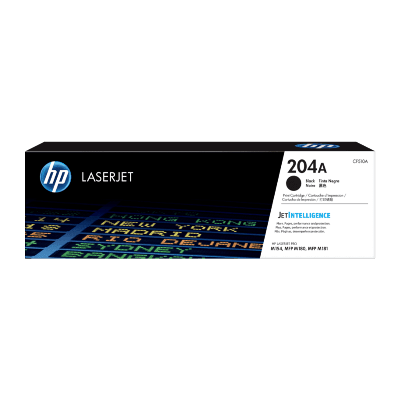 HP 204A Black Toner - Approx 1.1 K Pages - For M154 - M180 - M181 Printers