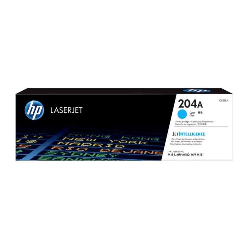 HP 204A Cyan Toner - Approx 900 Pages - For M154 - M180 - M181 Printers