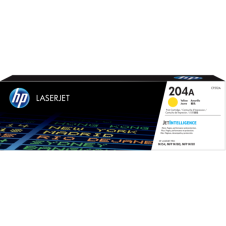 HP 204A Yellow Toner - Approx 900 Pages - For M154 - M180 - M181 Printers