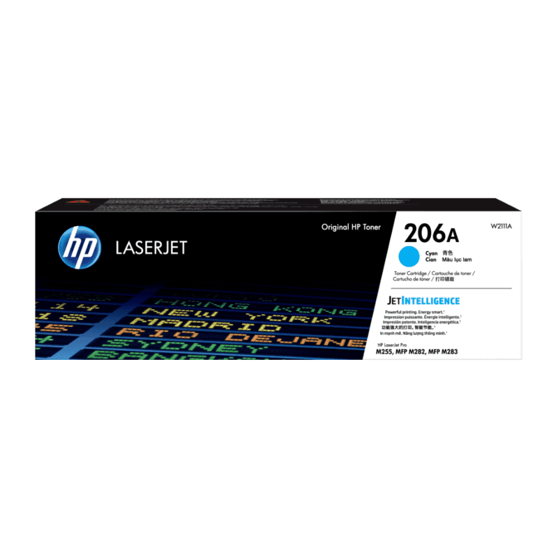 HP 206A Cyan Toner - Approx 1.25K Pages - For M283 - M255 Printers