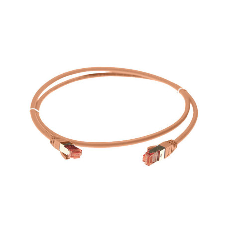 0.75m Cat 6A S/FTP LSZH Ethernet Network Cable. Orange