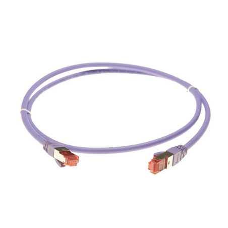 20m Cat 6A S/FTP LSZH Ethernet Network Cable. Purple