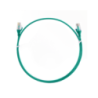 0.5m Cat 6 Ultra Thin LSZH Ethernet Network Cables: Green