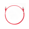 0.5m Cat 6 Ultra Thin LSZH Ethernet Network Cables: Red
