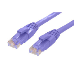 0.5m RJ45 CAT6 Ethernet Cable. Purple