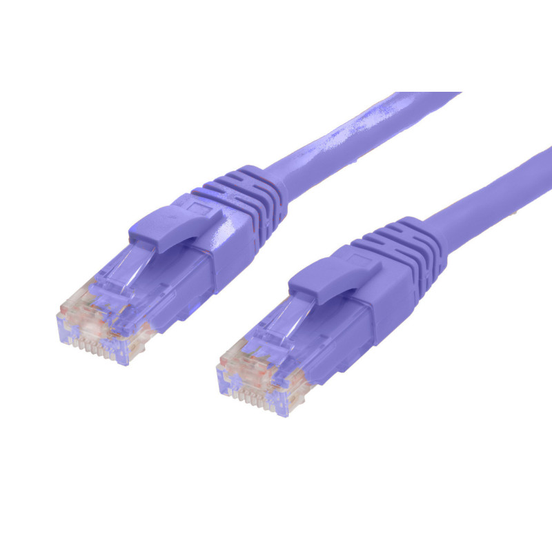 0.5m RJ45 CAT6 Ethernet Cable. Purple