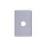 4C | Classic 1 Gang Switch Cover Plate | Silver