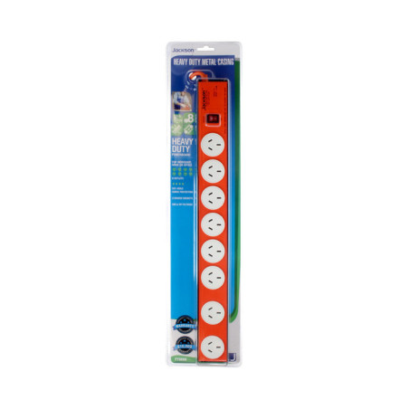 Jackson 8 Way Heavy Duty Metal Power Board - Orange