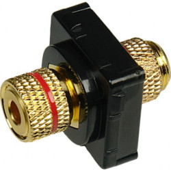 Digitek Banana Plug Insert RED (Black Bezel)