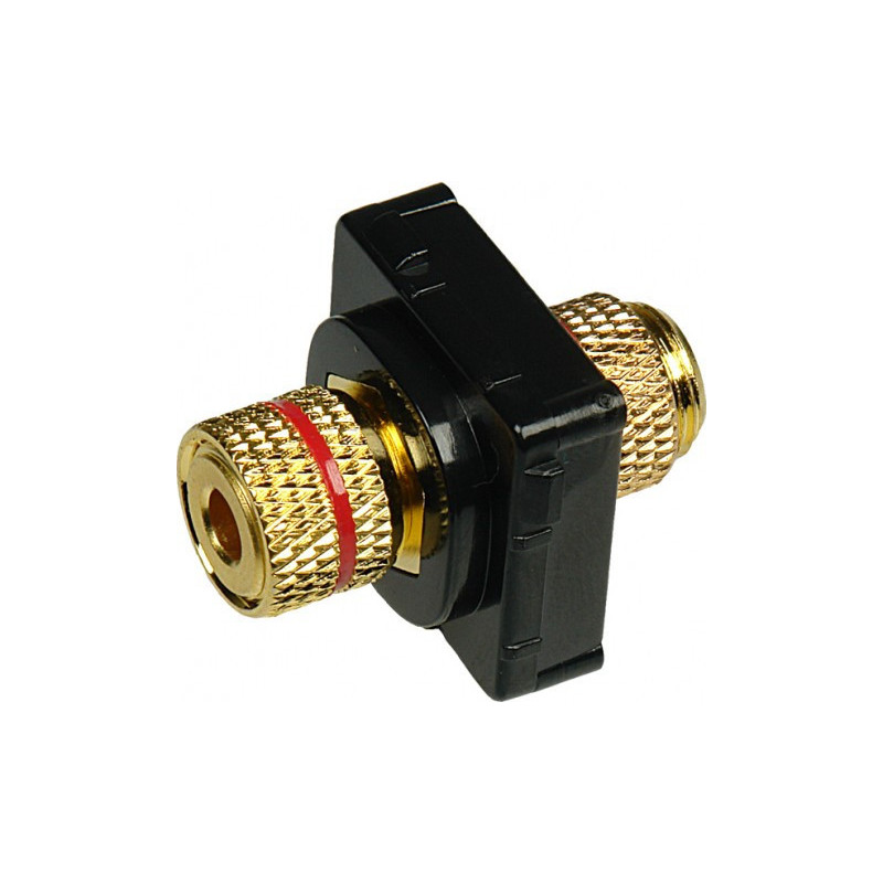 Digitek Banana Plug Insert RED (Black Bezel)