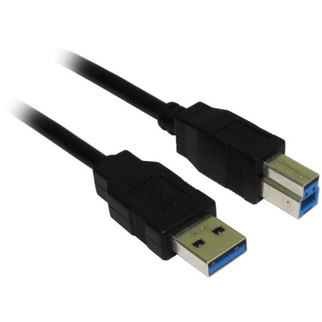 3M USB 3.0 AM-BM Cable: Black