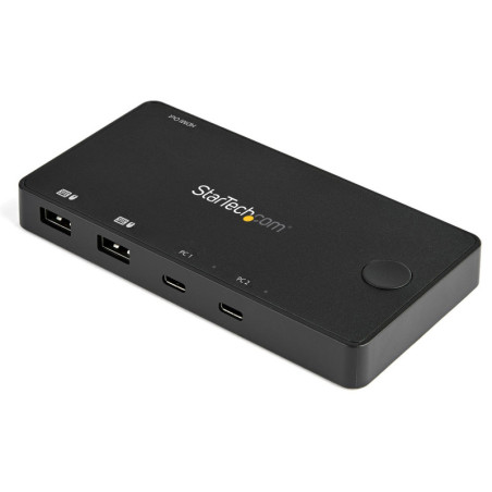 StarTech 2 Port USB C KVM Switch - 4K 60Hz HDMI - Compact Dual Port UHD USB Type C Desktop