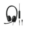 EPOS | Sennheiser ADAPT 165T USB-C || On-ear - double-sided USB-C headset - 3.5 mm jack and detachable USB cable with in-line ca