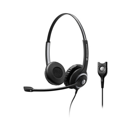 EPOS | Sennheiser SC 260 Wide Band Binaural headset with Noise Cancelling mic - high impedance for standard phones - Easy Discon