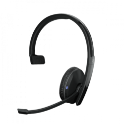 EPOS Adapt 230 Mono Bluetooth Headset - Works with Mobile / PC - Microsoft Teams and UC Certified - upto 27 Hour Talk Time - Fol
