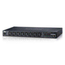Aten 8-Port 10A Eco Power Distribution Unit - PDU over IP - 1U Rack Mount Design - Control and Monitor Power Status (PE6108G)