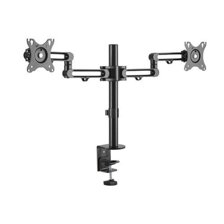 Brateck Dual Monitor Premium Aluminum Articulating Monitor Arm Fit Most 17in-32in Monitors Up to 8kg per screen VESA 75x75/100x1