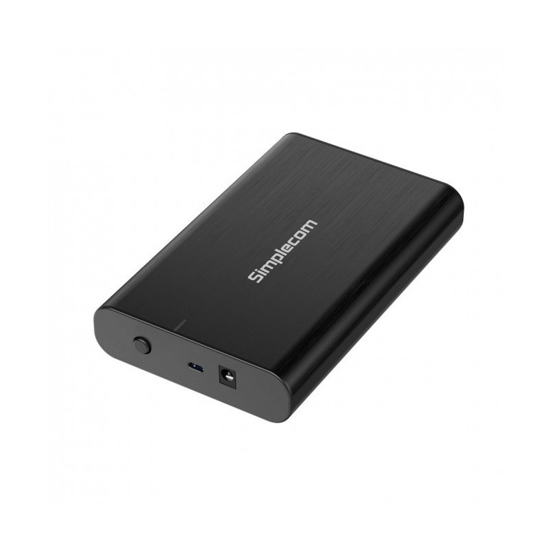 Simplecom SE331 Aluminium 3.5in SATA to USB-C External Hard Drive Enclosure USB 3.2 Gen1 5Gbps