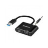 Simplecom DA316A USB to HDMI + VGA Video Card Adapter with 3.5mm Audio