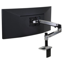 Ergotron LX Desk Monitor Arm - Polished Aluminium
