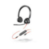 Poly Blackwire 3325 UC Stereo Corded Headset - 3.5mm & USB-C
