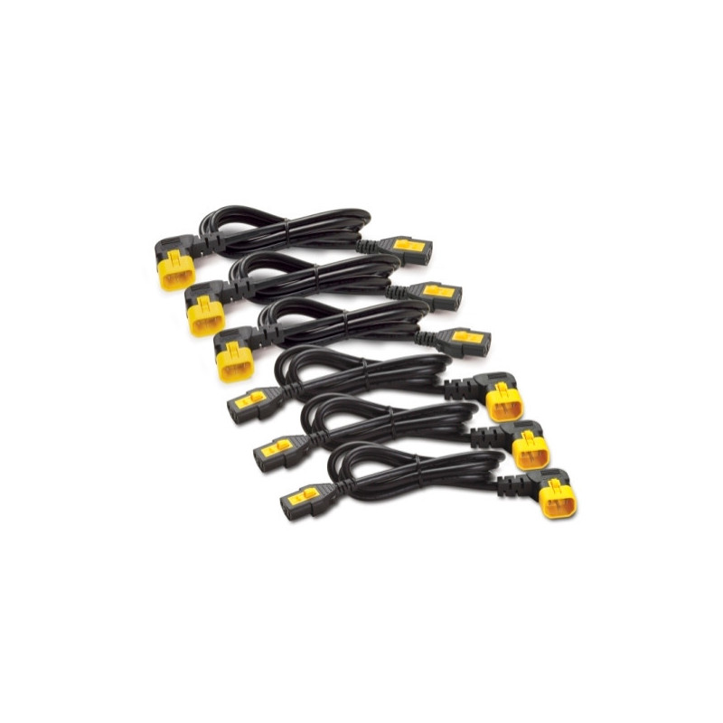 Power Cord Kit (6 ea). Locking. Output 1 x IEC C13 - 10A Max - 1.2 meters