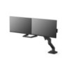 Ergotron HX Desk Dual Monitor Arm Mount - Black