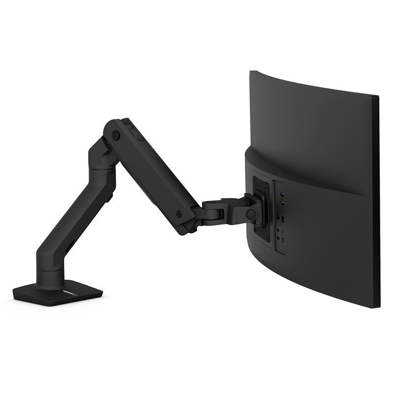 Ergotron HX Desk Monitor Heavy Duty Arm Mount - Black