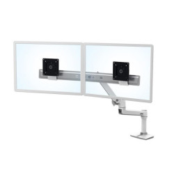 LX Dual Direct Desk Mount Arm White