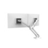 Ergotron MXV Desk Dual Monitor Arm Mount - White