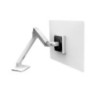 Ergotron MXV Desk Monitor Arm with Two-Piece Clamp - White