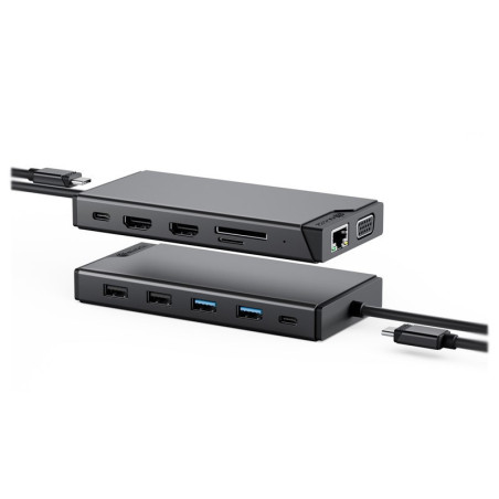 Alogic MV2 USB-C Universal Dual Display 12-Port Docking Station